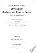Flügel-Schmidt-Tanger, a dictionary of the English and German languages for home and school