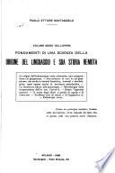 Fondamenti di una scienza della origine del linguaggio e sua storia remota