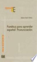 Fonética para aprender español