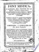Font mistica y sagrada del paradis de la Iglesia