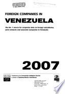 Foreign Companies in Venezuela Yearbook