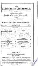 Foreign Missionary Chronicle