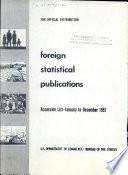 Foreign Statistical Publications