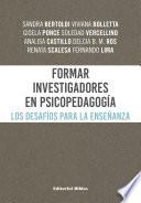 Formar investigadores en Psicopedagogía