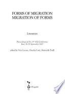Forms of Migration, Migrations of Forms: Cultural studies