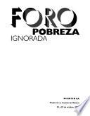 Foro Pobreza Ignorada