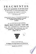 Fragmentos de lugares concernientes a los estados de Flandes