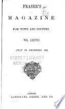 Fraser's Magazine for Town and Country