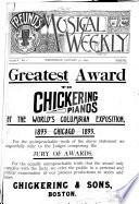 Freunds Musical Weekly