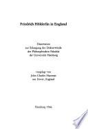 Friedrich Hölderlin in England
