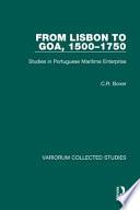 From Lisbon to Goa, 1500-1750