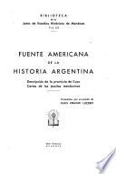 Fuente americana de la historia argentina