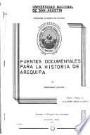 Fuentes documentales para la historia de Arequipa