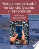 Fuentes especializadas en Ciencias Sociales y Humanidades
