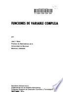 Funciones de variable compleja