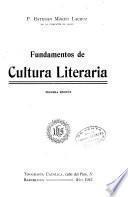 Fundamentos de cultura literaria