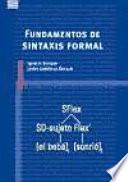 Fundamentos de sintaxis formal