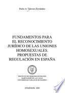Fundamentos para el reconocimiento jurídico de las uniones homosexuales
