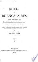 Gaceta de Buenos Aires desde 1810 hasta 1821