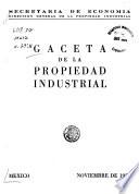 Gaceta de la propiedad industrial ...