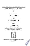 Gaceta de Venezuela: Indice onomástico (continuación)