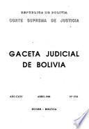 Gaceta judicial de Bolivia