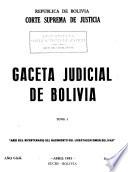 Gaceta judicial de Bolivia