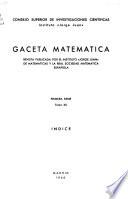 Gaceta matemática