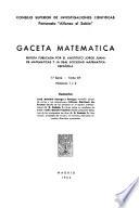 Gaceta matemática