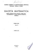 Gaceta matemática