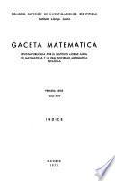 Gaceta matemática
