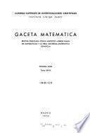 Gaceta matemática