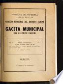 Gaceta municipal del distrito Caroní