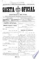 Gaceta oficial de la República de Cuba