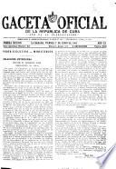 Gaceta oficial de la República de Cuba