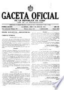 Gaceta oficial de la República de Cuba