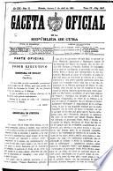 Gaceta oficial de la República de Cuba