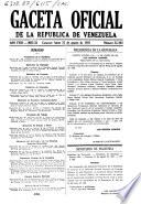 Gaceta oficial de la República de Venezuela