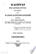 Gacetas de literatura de Mexico