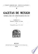 Gacetas de México: 1737 a 1742