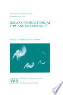 Galaxy Interactions at Low and High Redshift