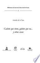 Galeón que viene, galeón que va-- y otras cosas