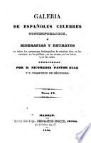 Galeria de Españoles célebres contemporaneos