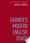 Garner's Modern English Usage