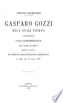 Gasparo Gozzi ed i suoi tempi