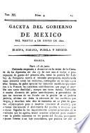 Gazeta del gobierno de México