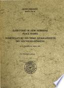 Gazetteer of New Hebrides Place Names