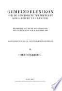 Gemeindelexikon der im Reichsrate vertretenen Königreiche und Länder