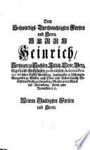 Genealogische Adels-Historie oder Geschlechts-Beschreibung derer im Chur-Sächsischen und angräntzenden Landen zum Theil ehemahls, allermeist aber noch ietzo in guten Flor stehenden ältesten und ansehnlichsten adelichen Geschlechter und aus selbigen entsprungenen verschiedenen Freyherrlichen und Hoch-Gräflichen Häuser