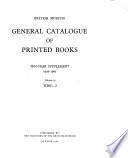 General Catalogue of Printed Books